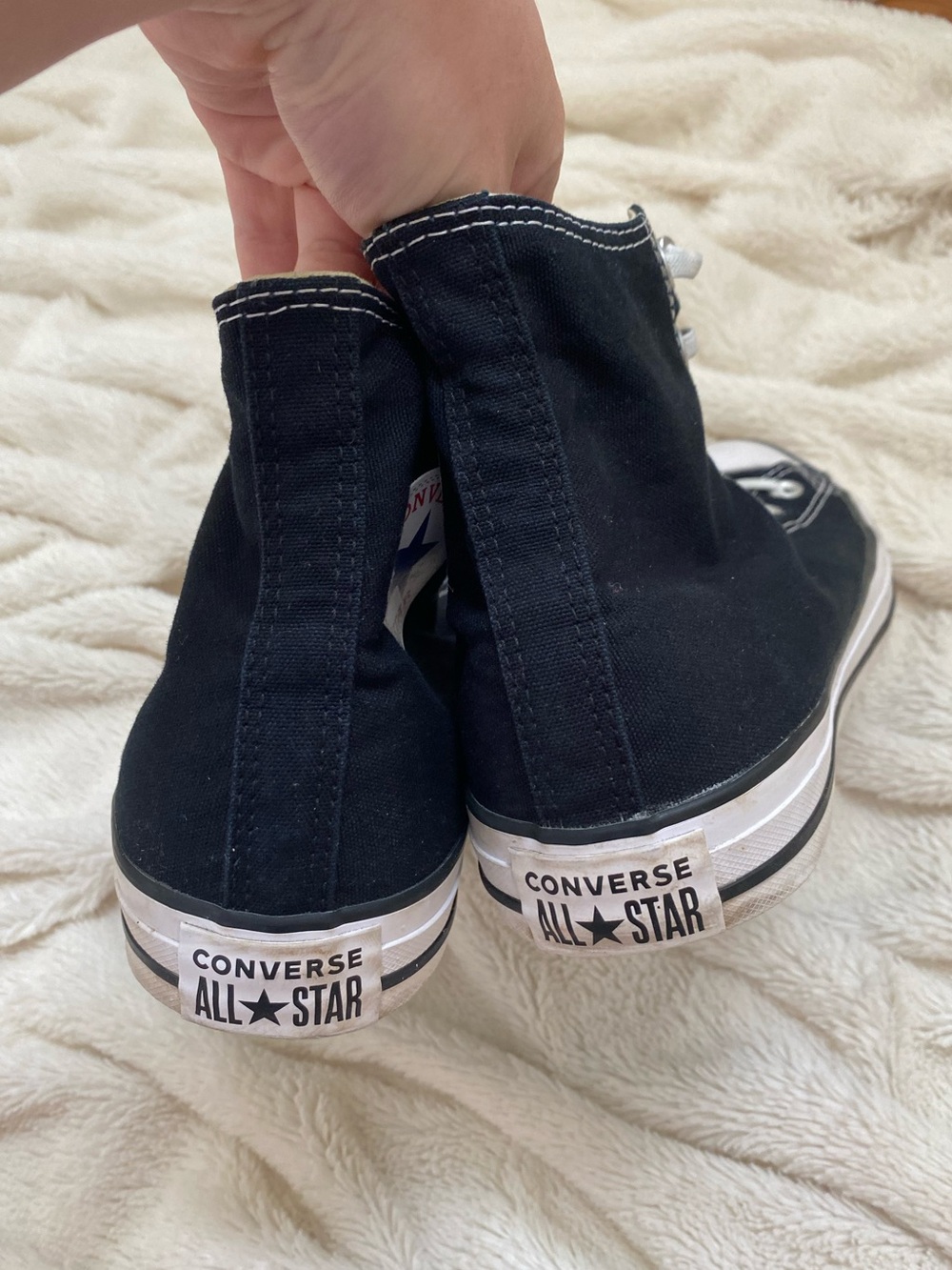 Converse Chuck Taylor All Star high-top sneakers black Sz W10.5/ M8.5 - Picture 4 of 7